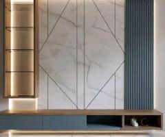 Pasang Kitchen Set, Backdrop TV, Meja & Almari